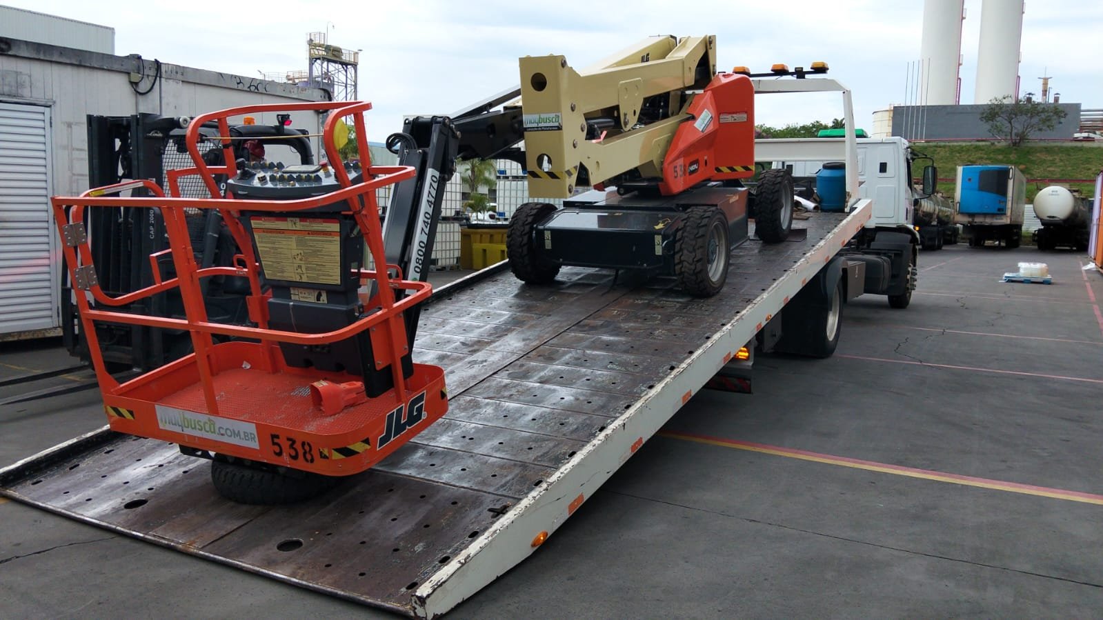 Transporte de equipamentos Rodrimaq